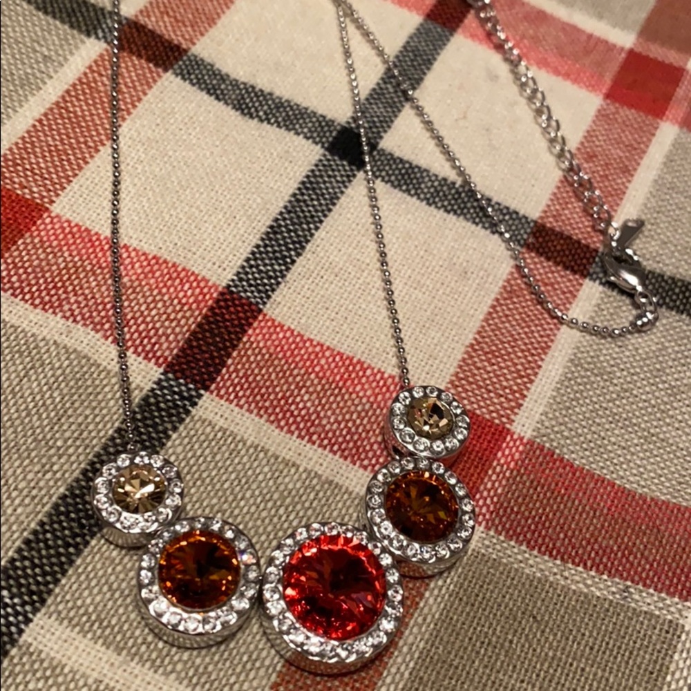 Swarovski Crystal & Silvertone Five-Stone Necklace